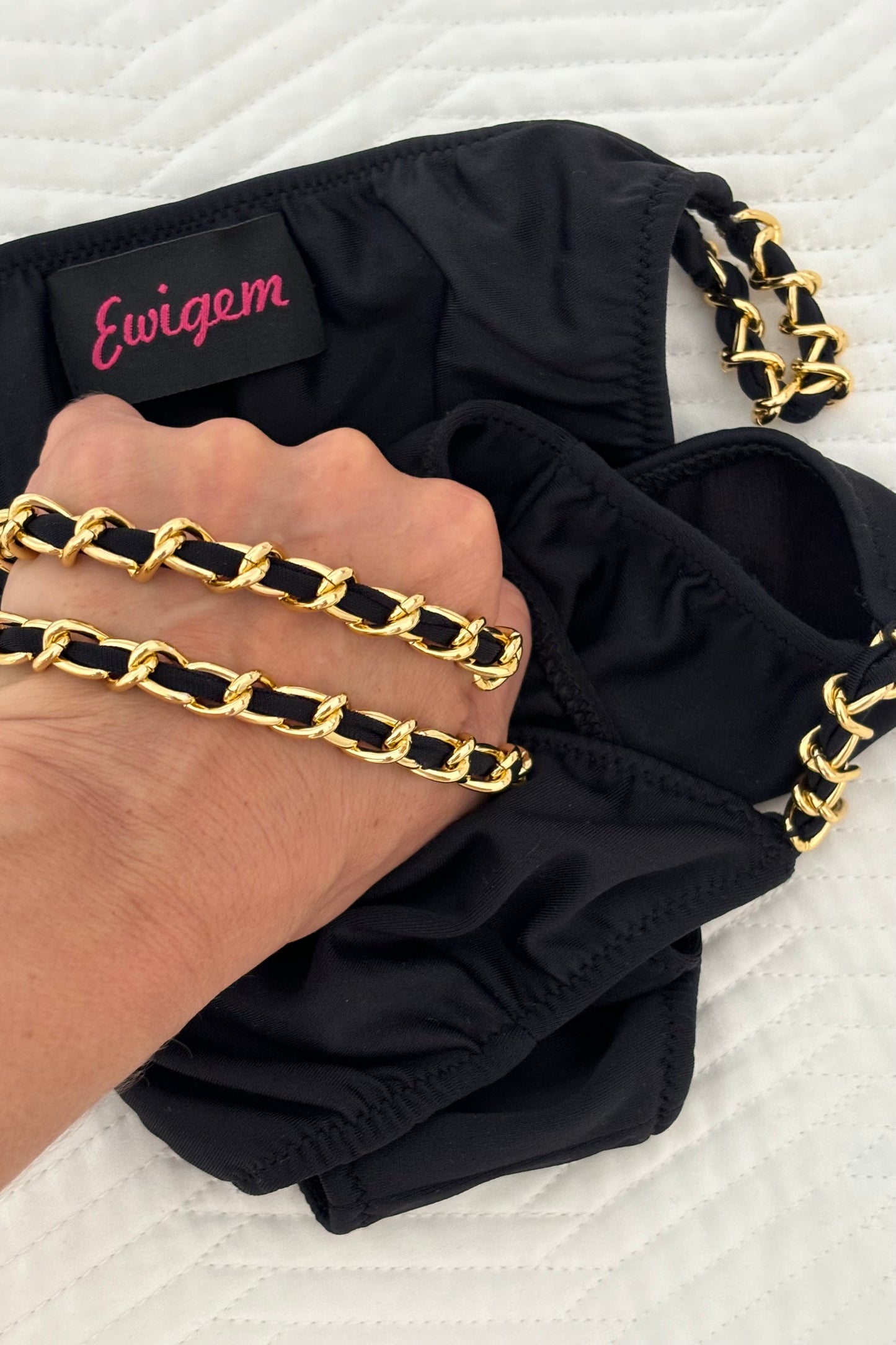 Bikini Cadena Negro