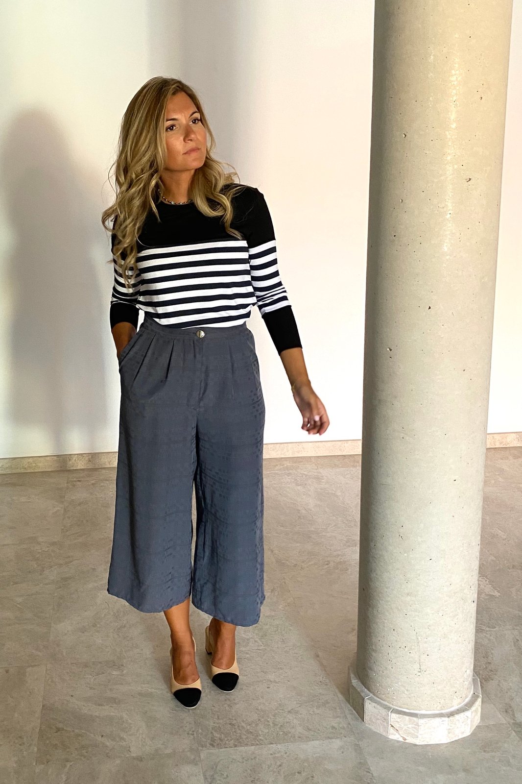 Pantalón Palazo Gris