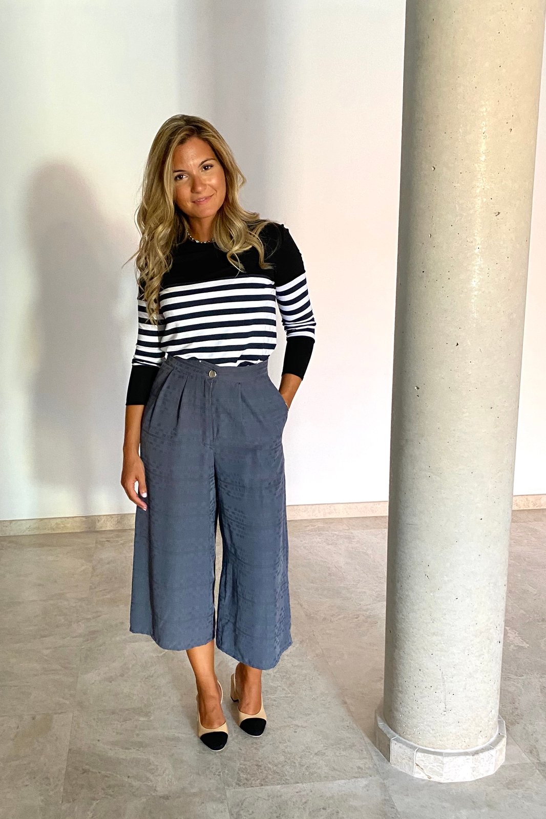 Pantalón Palazo Gris