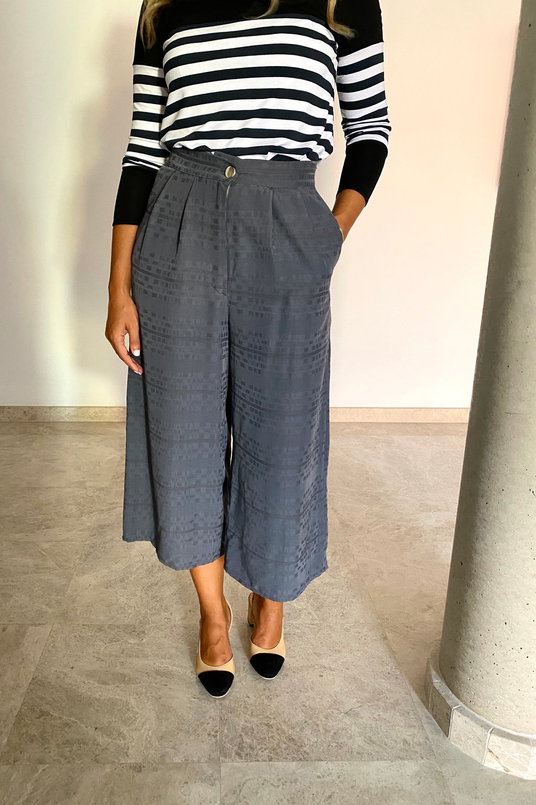 Pantalón Palazo Gris