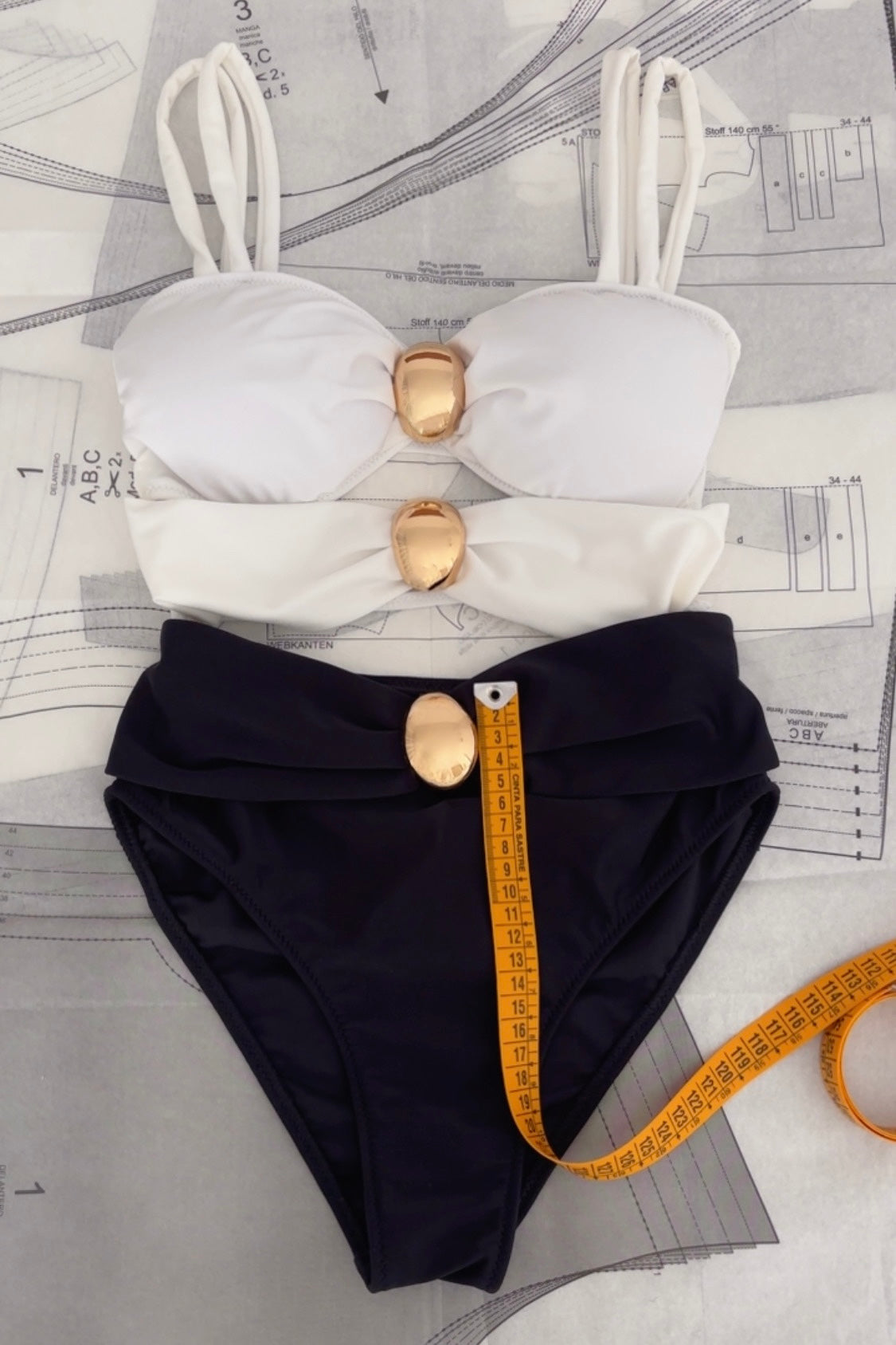 Trikini Adria Blanco & Negro